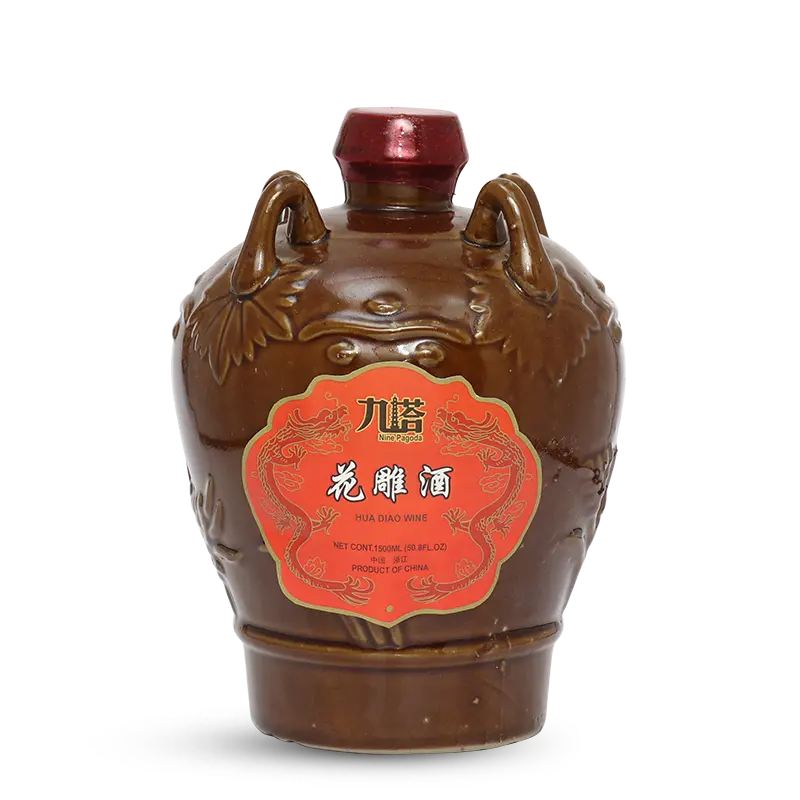 항아리에 담긴 1.5L 사오싱 화디아오 와인